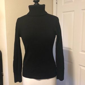 Black merino turtleneck